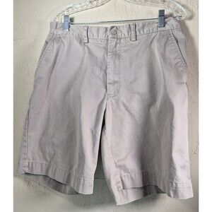 Polo Ralph Lauren Shorts Mens 33 Chino Flat Front Ivory Cotton Outdoors Stretch